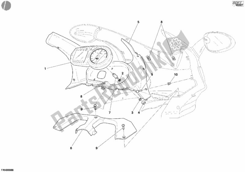 Wszystkie części do Metr Ducati Sport ST3 USA 1000 2005